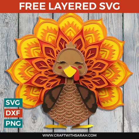 Free Halloween SVG Files for Cricut 🎃 Layered Halloween SVGs - Craft with Sarah Turkey Cricut Projects, Thanksgiving Cricut Paper Projects, Diy Cricut Thanksgiving Projects, Layered Paper Crafts Cricut, Cricut Turkey Craft, Thanksgiving Svg Free Files For Cricut, Chip Board Crafts, Cardstock Crafts Cricut Free, Thanksgiving Paper Crafts Decorations