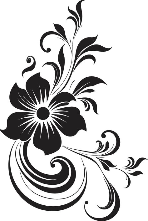 Butterfly Clipart Black And White, Free Clip Art Downloads, Fish Clipart Black And White, Flower Clipart Black And White, Floral Vector Pattern, Cheetah Drawing, Flower Stencil Patterns, Glass Etching Patterns, Stencil Decor