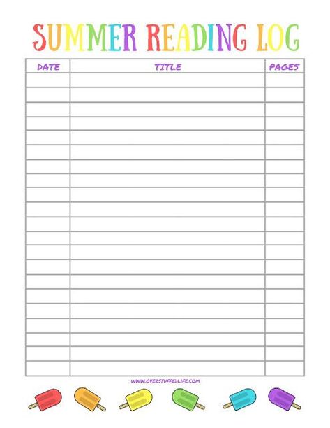 This free printable summer reading log will help your kids keep track of the books they read this summer. Reading List Template, Reading Log Template, Reading Certificates, Summer Reading Log, Reading Log Printable, Kids Summer Reading, Teacher Summer, Reading Charts, Summer Reading Program