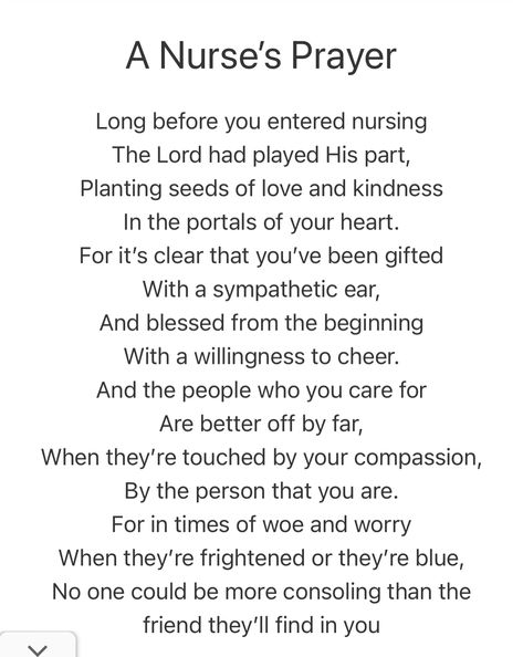 Prayers For Nursing Students, Prayers For Nursing School, Nurse Poems, Career Quotes Inspirational, School Encouragement, Nursing School Studying Cheat Sheets, Nurses Prayer, Nurse Quotes Inspirational, Nursing Motivation