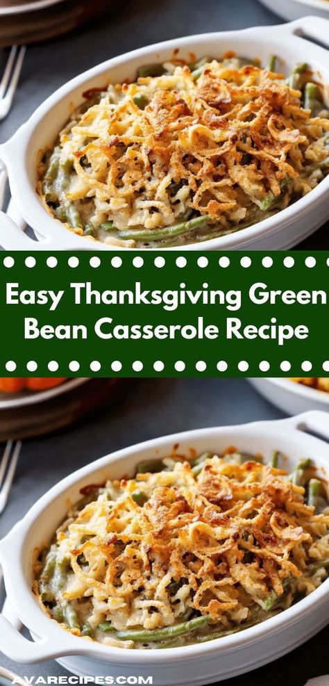 Craving a hassle-free dish this holiday season? This Easy Thanksgiving Green Bean Casserole Recipe is quick to prepare and features simple ingredients, ensuring you can focus on what really matters—spending time with loved ones. Traditional Green Bean Casserole Recipe, Simple Green Bean Casserole Recipe, Thanksgiving Green Bean Casserole, Thanksgiving Green Beans, Traditional Green Bean Casserole, Homemade Green Bean Casserole, Green Bean Casserole Recipe, Classic Green Bean Casserole, Green Bean Casserole Easy