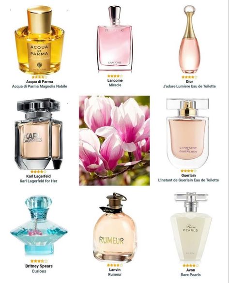 Magnolia Perfumes❣️ Spring Perfume, Rare Pearls, Fragrances Perfume Woman, Perfume Floral, Perfume Collection Fragrance, Long Lasting Perfume, Perfume Scents, Perfume Lover, Luxury Perfume