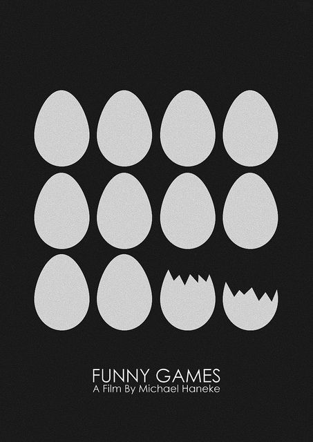 Funny Games (1997) Funny Games Movie, Serial Art, Michael Haneke, Sci Fi Horror Movies, Film Posters Art, Septième Art, Gay Humor, Minimal Movie Posters, Keys Art