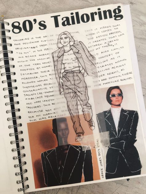 Gcse Fashion Sketchbooks, Fashion And Textiles Sketchbook, Fashion Journal Ideas Portfolio Layout, Fashion Portfolio Theme Ideas, Fashion Scrapbook Ideas, Fashion Journal Ideas, Fashion Sketchbook Layout, Fashion Design Journal, Fashion Design Portfolio Layout