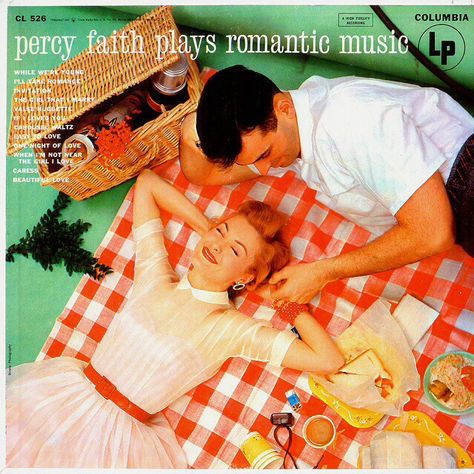 Record album. Percy Faith Plays Romantic Music 1950s Picnic, Retro Picnic, Cd Cover Art, Worst Album Covers, Bad Album, Romantic Music, Lp Cover, Vinyl Cd, Easy Listening