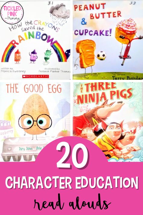 Character Education Kindergarten, Kindergarten Chapter Book Read Alouds, Read Aloud Chapter Books For Preschool, Books To Teach Character And Setting, Responsibility Read Alouds, Characters Reading, Social Emotional Learning Games, Animal Characteristics, Boys Books