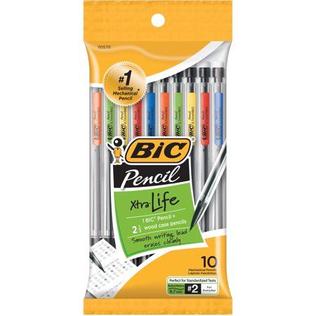 Bic Mechanical Pencils, Writing Leads, Bic Pencils, Led Pencils, Pencil Sharpeners, Paper Mate, 10 Count, Mechanical Pencil, Wood Case