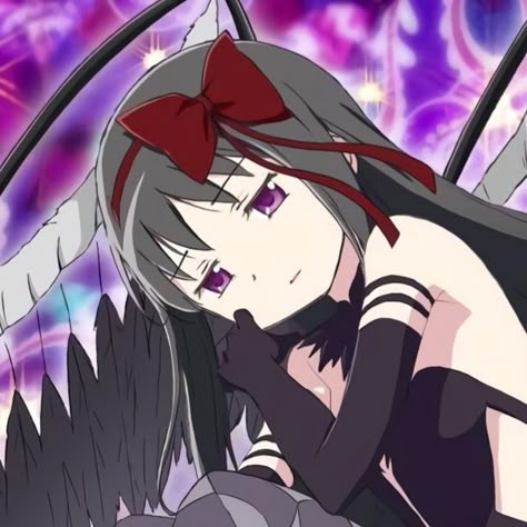 Homaru Akemi, Demon Homura, Mahō Shōjo Madoka Magica, Feather Mask, Mahō Shōjo, Puella Magi, Puella Magi Madoka Magica, Madoka Magica, Cute Icons