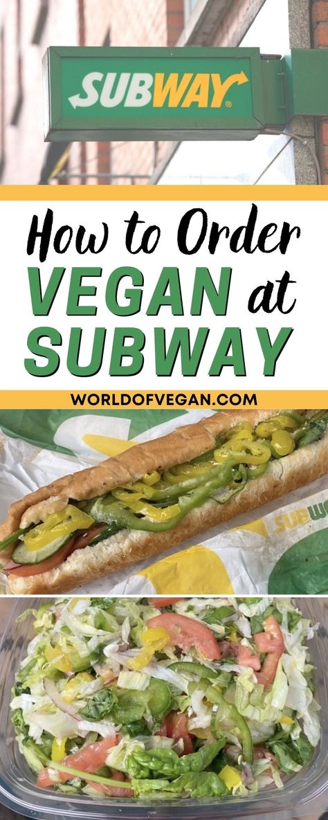 Here's how to order vegan at Subway. Learn how to navigate the menu at Subway and figure out what you can get that’s vegan. Unfortunately, there aren’t any widely available vegan meats or plant-based cheeses at Subway (yet). This means you’re working with breads, veggies, sides, dressings, and chips to compile a workable meal. Vegan Subway Sandwiches, Subway Bread, Subway Order, Guacamole Salad, Subway Sandwich, Plant Based Cheese, Kids Juice, Sandwich Restaurant, Eating Vegan