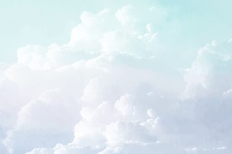 Vector watercolor sugar cotton clouds ba... | Premium Vector #Freepik #vector #watercolor-wallpaper #hand-painted-background #watercolor-background #pastel-wallpaper Cloud Watercolor, Clouds Background, Background Pastel, Cotton Clouds, Painted Background, Background Watercolor, Grey Clouds, Paint Background, Watercolor Wallpaper