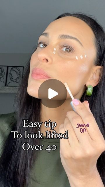 Contouring Face Lift, How To Use Highlighter On Face, Counturing Face Lift, How To Apply Concealer To Lift Face, Where To Apply Concealer To Lift Face, Face Lift With Makeup, Instant Face Lift Makeup, Face Lifting Makeup, Lifted Concealer Technique