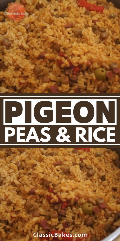 Stew Peas And Rice Jamaican, Pigeon Pea Recipes, Pigeon Peas And Rice Jamaican, Pigeon Peas And Rice Caribbean, Dominican Rice And Pigeon Peas, Peas And Rice Caribbean, Peas And Rice Jamaican, Rice And Pigeon Peas Recipe, Caribbean Rice And Peas Recipe