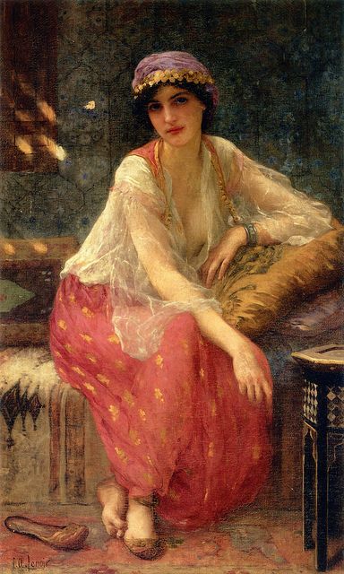 Charles-Amable Lenoir 1860-1926 Odalisque, Charles Amable Lenoir, Pre Raphaelite Art, Support Art, Pre Raphaelite, Pierre Auguste Renoir, Classic Paintings, Art Et Illustration, Art And Illustration, Classical Art