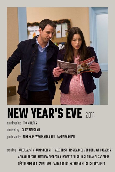 New Year's Eve Movie Poster Cherry Jones, New Year Eve Movie, Cary Elwes, Matthew Broderick, Abigail Breslin, Carla Gugino, Josh Duhamel, Katherine Heigl, Jake T