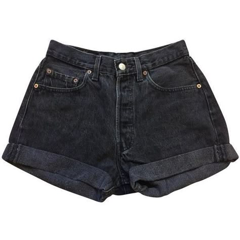 Cute Outfits Black, Short Denim Shorts, Short Jean Shorts, Png Clothes, Levis Vintage Clothing, Short Jean, Black Jean Shorts, Black Jean, Short Denim