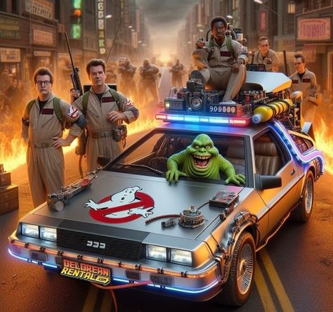 Ghostbusters Pictures, Ghostbusters Theme, Go Busters, The Real Ghostbusters, Ghost Busters, Movie Poster Art, To The Future, Back To The Future, Long Live