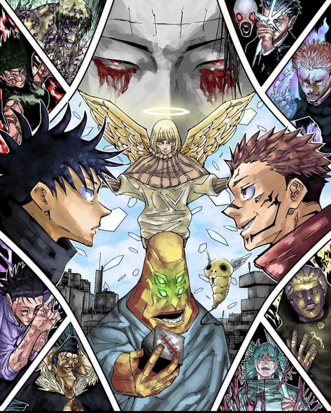 Jujutsu Kaisen Culling Game, Culling Game Jjk, Jjk Manga Colored, Games Edit, Zed League Of Legends, Cartoon Character Tattoos, Comic Style Art, Anime Wall Art, Anime Dragon Ball Super