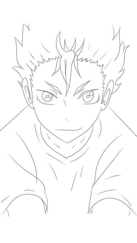 Nishinoya Drawing Sketch, Haikyuu Sketch Pencil, Yū Nishinoya, Free Draw, 2560x1440 Wallpaper, Kuroko No Basket, No Basket, Art Club, Simple Art