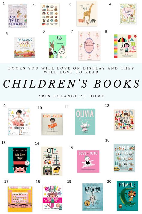 Cutest Cover Children's Books - arinsolangeathome Closet Book Nook, Themed Bookshelves, Diy Coat Closet, Book Nook Closet, Easter Stories, Modern Easter, Diy Coat, Shape Books, Best Children Books