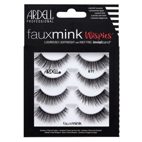 Ardell 4 Pack Faux Mink 811 Lashes Face Hygiene, Eye Makeup Bright, Flared Lashes, Makeup Shopping List, Spa Supplies, Face Care Products, Christmas Looks, Perfect Cat Eye, Sassy Chic