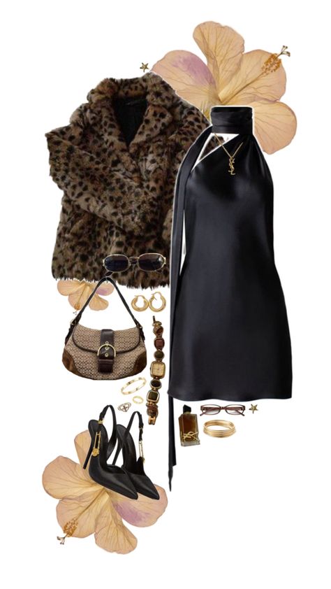 Jazz night, jazz, outfit, fancy, dress, heels, slingbacks, slingback heel, bag, gold, gold jewellery, fur jacket Slingback Heels Outfit, Jazz Outfit, Heels Outfits Dress, Jazz Night, Jazz Party, Black Dress Outfit, Jazz Dress, Dress Heels, Heels Outfits