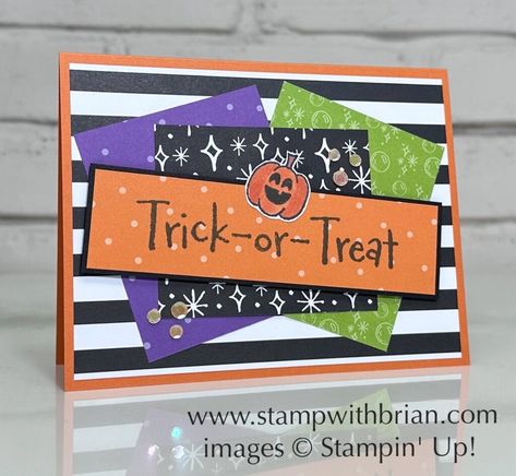 After years of incredible Halloween-themed suites, it's strange to see there are no Halloween products in Stampin' Up!'s 2024 Holiday Catalog. That doesn't mean, though, there aren't some incredible, new Halloween products to enjoy. Last month, Stampin' Up! introduced a bundle and stamp set for the spooky, fun holiday - Su Halloween Cards, Halloween Memories, Large Scrapbook, Stampin Up Halloween, Halloween Card Ideas, Halloween Spells, Halloween Cards Handmade, Holiday 2024, Halloween Products