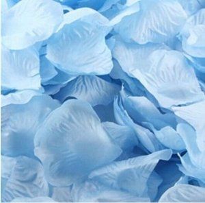 Color Palette For Home, Flower Table Decorations, Aesthetic Header, Rose Petals Wedding, Fest Temaer, Silk Rose Petals, Wedding Party Flowers, Baby Blue Aesthetic, Light Blue Aesthetic