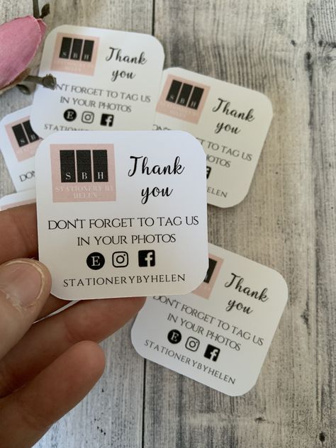 Small Business Boxes, Small Business Thank You Cards Design, Creative Thank You Cards Business, Mini Business Ideas Products, Creative Thank You Cards, Thank You For Your Order, Packing For Business, Packing Orders Small Business, Business Card Packaging