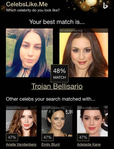 This Website Will Tell You Your Celebrity Look-Alike, and the Results Are . . . Interesting My Celebrity Look Alike, Celebrity Doppelganger, Celebrity Twins, Facial Recognition Technology, Celebrity Look Alike, Celebrity Style Red Carpet, Buzzfeed Quizzes, Facial Recognition, Hollywood Star