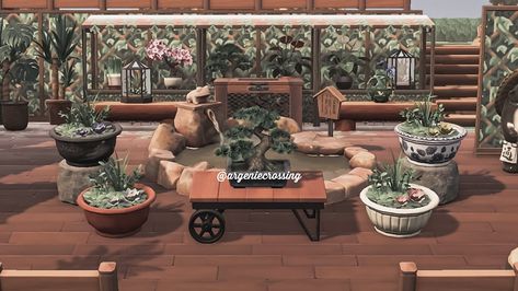 Flower Shop Animal Crossing, Acnh Plant Shop, Outdoor Flower Shop, Acnh Greenhouse, Shop Animal Crossing, Animal Crossing Cafe, Acnh Builds, Plant Shopping, Acnh Design