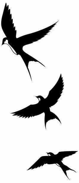 Swallow Silhouette, Vogel Silhouette, Dove Tattoo Design, Small Shoulder Tattoos, Tattoo Bird, Dove Tattoo, Swallow Tattoo, Silhouette Tattoos, Silhouette Clip Art