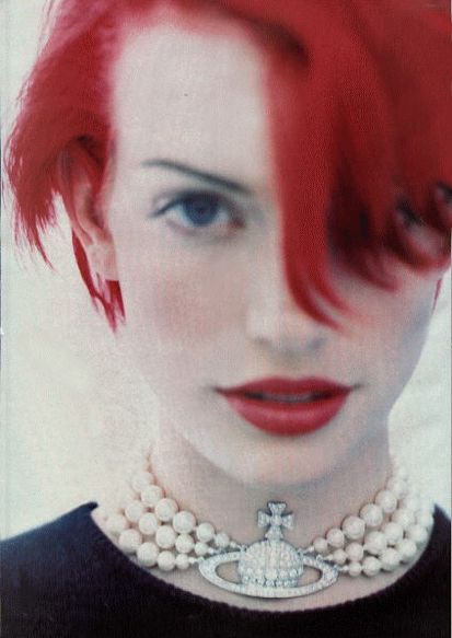 SB Sibyl Buck, Vivienne Westwood Jewellery, Bright Red Hair, Bright Hair Colors, 90s Models, Bright Hair, Alice In Chains, 50 Shades, Looks Style