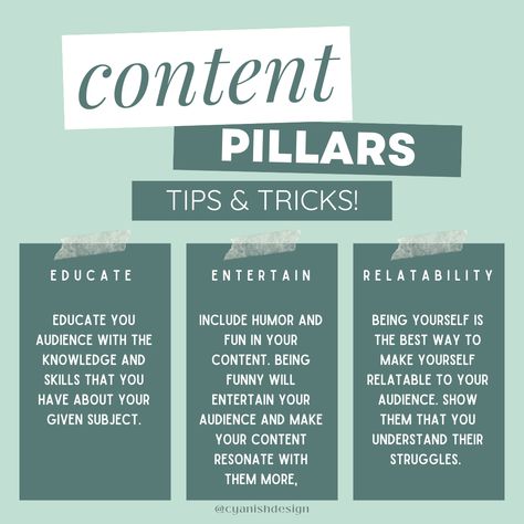 Building Strong Foundations with Content Pillars 🚀📊 Discover the secret to a compelling and cohesive social media strategy! Content pillars are the core themes that define your brand's identity and guide your content creation. 🎯✨ Embrace these pillars to consistently deliver valuable and engaging content that resonates with your audience! #ContentPillars #SocialMediaStrategy #BrandIdentity #EngagingContent Instagram Manager, Content Pillars, Buyer Persona, Planner Aesthetic, Faceless Marketing, Small Business Growth, Content Calendar, Guide To The Galaxy, Social Media Strategy