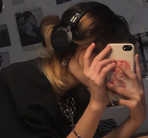 Follow For More, A Woman, Headphones