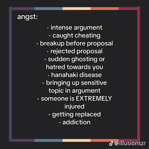 #angst #fanfic #characterai #fanfiction #fiction #idea #ideas #scenario #scenarios #writing #writer #write #writers #prompt #prompts #au Scenario Ideas Writing, Fanfiction Au Ideas, Different Au Ideas, Story Scenario Ideas, Au Fanfic Ideas, Au Ideas Writing, Fanfic Scenarios, Fanfic Prompts Story Ideas, Story Au Ideas