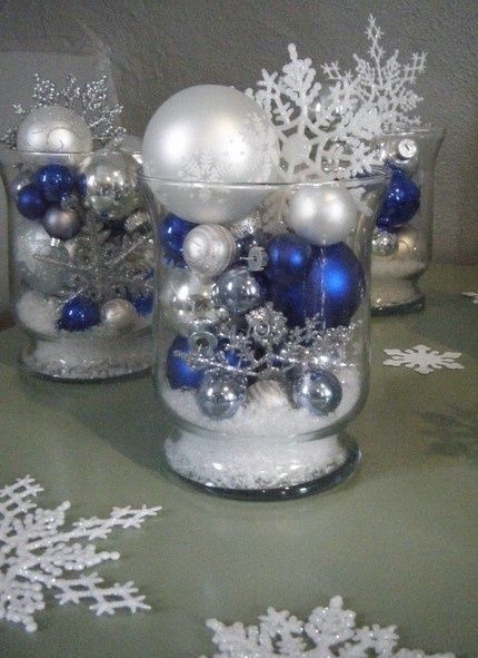 50+ Blue Christmas Decor Ideas That Speaks of Style and Grace Effortlessly - Hike n Dip Snowflake Centerpieces, Winter Wonderland Decorations, Winter Centerpieces, Blue Christmas Decor, Yom Kippur, Winter Wonderland Party, Winter Wonderland Christmas, Sukkot, Rosh Hashanah