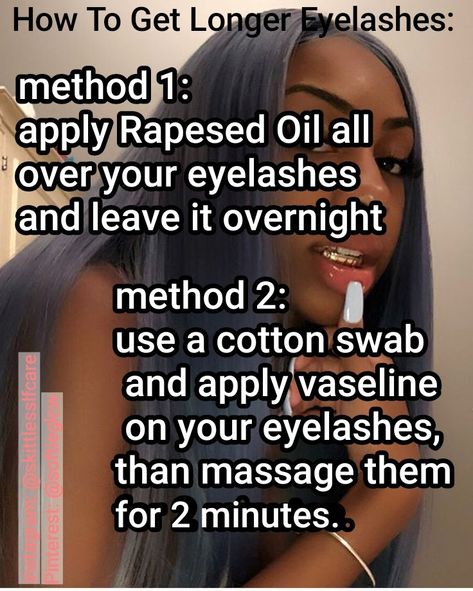 2 methods for getting longer lashes... How To Get Long Eyelashes, Lash Routine, Get Long Eyelashes, Hard Challenge, Longer Lashes, Grow Lashes, 75 Hard, Cotton Swab, Longer Eyelashes