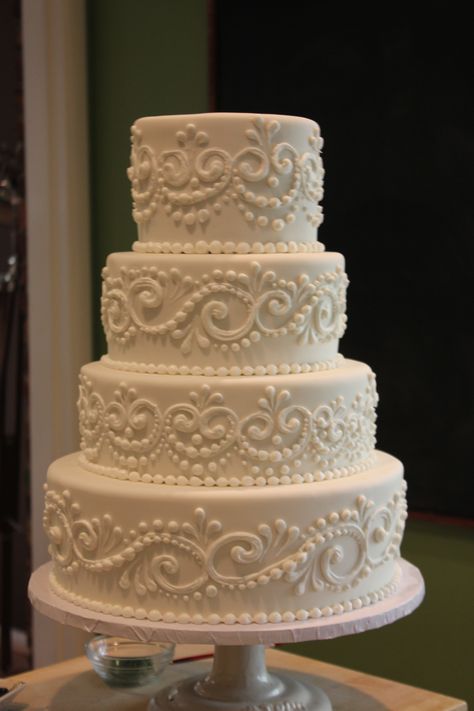 Royal piped wedding cake by Joshua John Russell Piped Wedding Cake, Wedding Cake Piping, John Russell, Love Cake Topper, Cake Piping, Groom Wedding Cakes, White Wedding Cakes, White Wedding Cake, Elegant Wedding Cakes