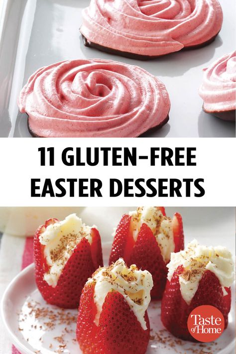 11 Gluten-Free Easter Desserts Desserts For Easter, Healthy Easter Dessert, Healthy Easter Treats, Easter Baking Recipes, Desserts Gluten Free, Healthy Easter Recipes, Gluten Free Easter, Easter Food Appetizers, Easy Easter Desserts