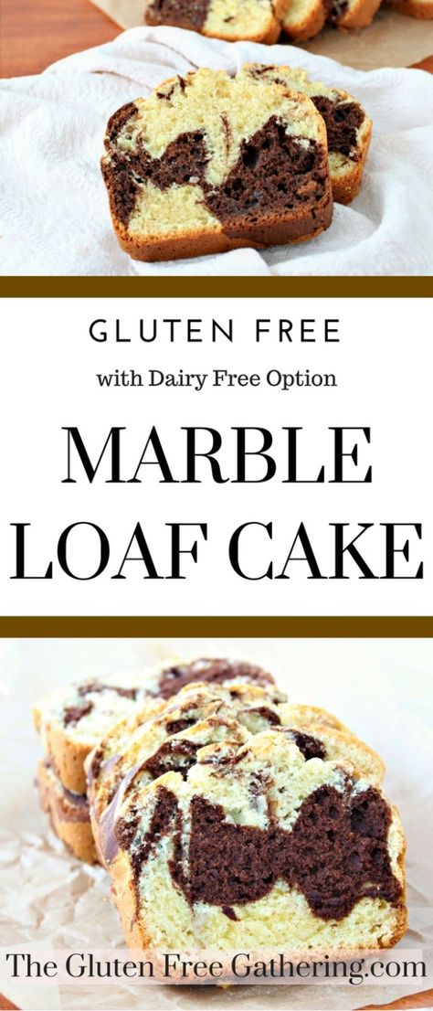 Marble Loaf Cake, Marble Loaf, Gluten Free Bagels, Gluten Free Cake Recipe, Marble Cake Recipes, Gf Baking, Gluten Free Sweet, Gluten Free Cake, Gf Desserts