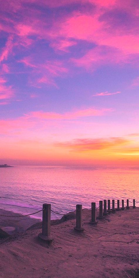 Pic of the Day…Cotton Candy Skies 💗💗💗 --------------- #beach #sunset #sunsets #sundown #tropics #beaches Strand Wallpaper, Beach Sunset Wallpaper, Pastel Sunset, Sky Pictures, Pretty Landscapes, Beach Wallpaper, Sunset Wallpaper, Beautiful Nature Wallpaper, Summer Wallpaper