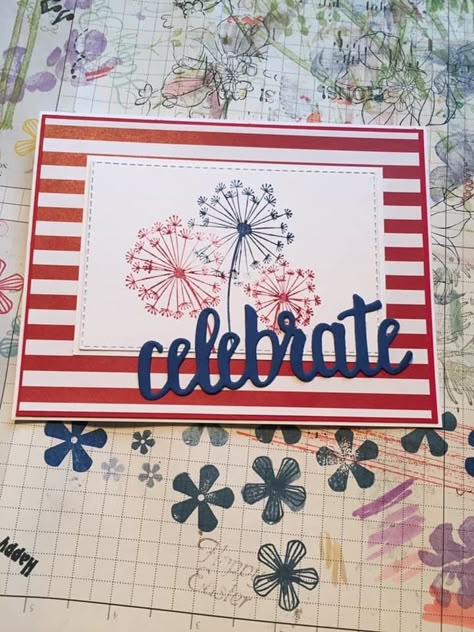 Fireworks Day, 4th Of July Cards, Pinterest Cards, Independence Day Card, Military Cards, Dandelion Wishes, Mother Card, 4th July Crafts, Hand Crafted Cards