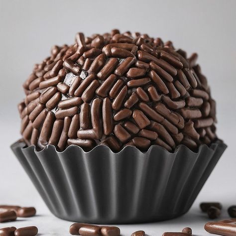 Brazilian Brigadeiro Recipe for Dessert - Instacart Brazilian Brigadeiro, Brigadeiro Recipe, Brazilian Desserts, Chocolate Sprinkles, Oreo, Dog Food Recipes, Food Photography, Cake Decorating, Dessert Recipes