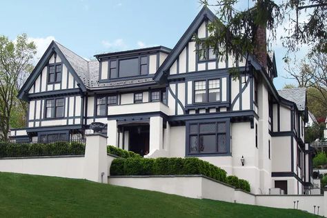 Tudor Exterior Paint, Tudor Exterior, Tudor House Exterior, Exterior Paint Color Combinations, Color Consultant, Rustic Craftsman, Best Exterior Paint, Exterior Painting, Tudor Style Homes