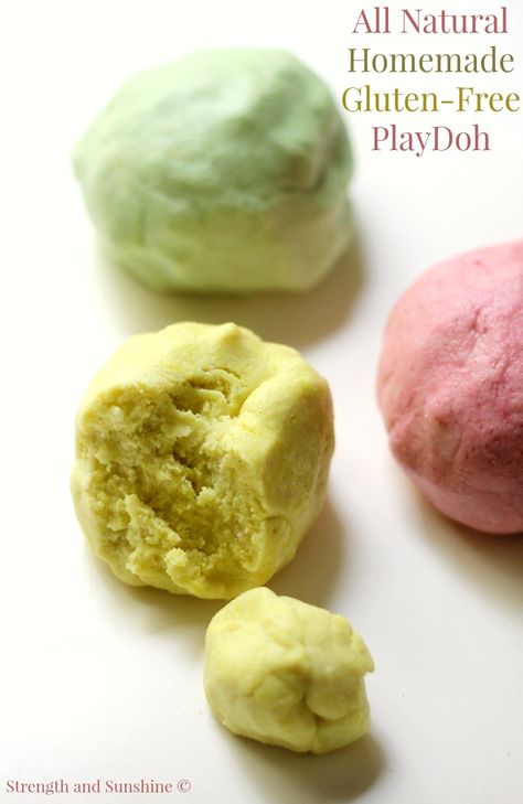 How To Make All Natural Homemade Gluten-Free PlayDoh | Strength and Sunshine @RebeccaGF666 Safe PlayDoh for celiacs and kids of all ages! An easy tutorial on How To Make All Natural Homemade Gluten-Free PlayDoh. A fun and easy craft to DIY with the kids and have them playing for hours! Non-toxic, no artificial colors or chemical ingredients required! Gluten Free Playdough, Edible Playdough, Slow Cooker Salsa Chicken, Slow Cooker Salsa, Food Shapes, Natural Food Coloring, Playdough Recipe, Homemade Baby Foods, Health Ideas