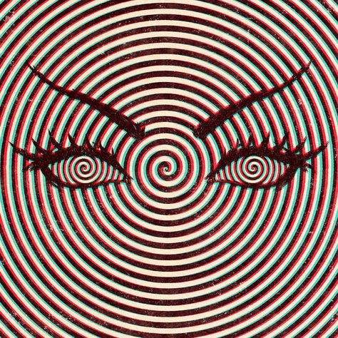 Jenny Richardson 🦇 on Instagram: “Day 26: Hypnotizer 😵 . . . #hypnosis #hypnotized #spirals #retro #3d #3dglasses #eyes #cateye #creeptoberclub” Hypnosis Eyes, Hypnosis Aesthetic, Hypno Eyes, Hypnotized Eyes, Hypnosis Art, Hypnosis Spiral, Jenny Richardson, Spiral Eyes, Hypnotic Eyes