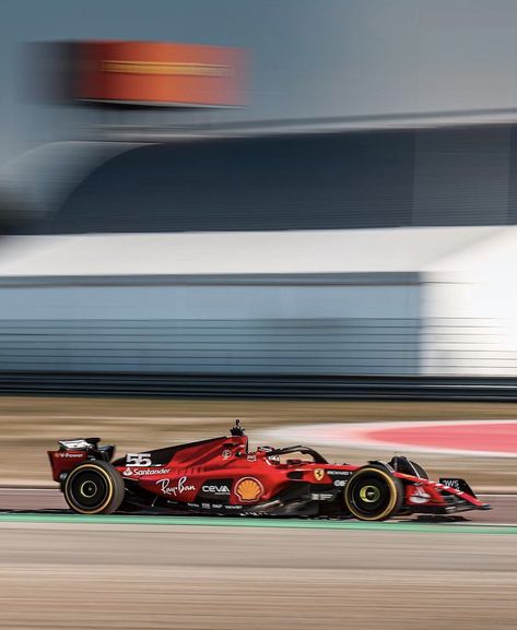 Formula 1 Formula One Formula Uno F1 Scuderia Ferrari Carlos Sainz 55 Charles Leclerc 16 SF-23 Bahrain Pre-Season Testing Bahrain Grand Prix Ferrari F1 Team, Ferrari Scuderia, F1 Art, What A Day, Ferrari Car, Formula 1 Car, Ferrari F1, Scuderia Ferrari, F1 Racing