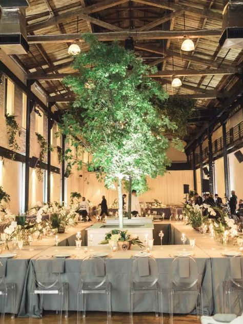 Spot Lighting Ideas, Wedding Lighting Ideas, Lit Trees, Round Wedding Tables, Black Pillar Candles, Fair Photography, Unique Wedding Receptions, Wedding Reception Seating, Hanging String Lights