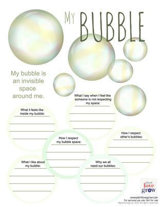 Thinking Strategies, My Bubble, Bubble Party, Social Thinking, School Social Work, Therapeutic Activities, Counseling Activities, Child Therapy, Art Therapy Activities