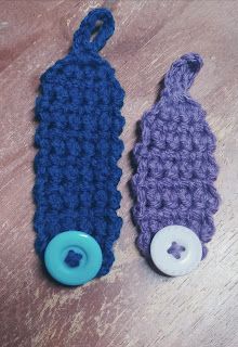 Life Is Good  : Simple cord keeper crochet pattern Crochet Cord Keeper Pattern Free, Crochet Cord Pattern, Cord Keeper, Crochet Cord, Crochet Cable, Quick Crochet, Straight Stitch, Seed Bead Earrings, Crocheted Item